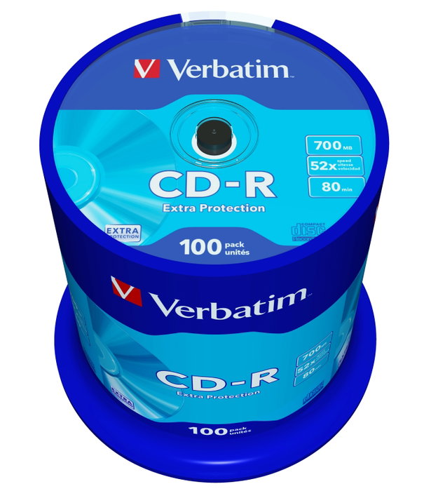 Verbatim Data Life CD-R 700MB 52x (100 unidades)
